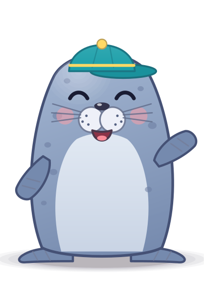 Sal the Seal waving